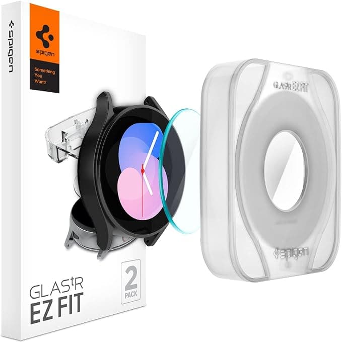 Стъклени защитни покрития за дисплея на Samsung Galaxy Watch 5, Galaxy Watch 4 40mm - Spigen Tempered Glass GLAS.tR EZ Fit (2 броя)
