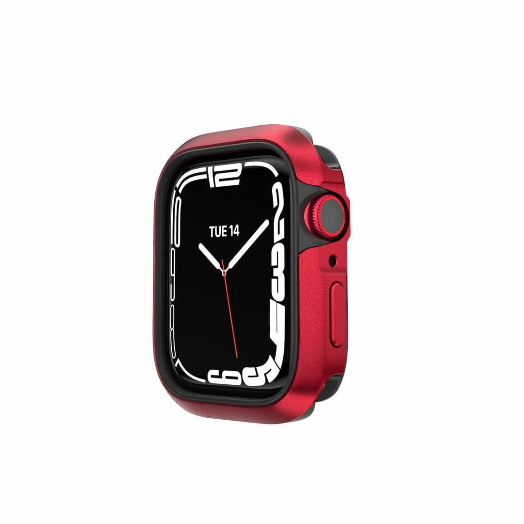 Удароустойчив хибриден кейс за Apple Watch 45мм, 44мм - SwitchEasy Odyssey Case (червен)