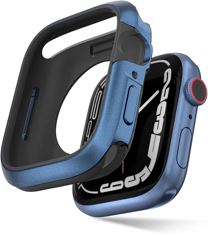 Удароустойчив хибриден кейс за Apple Watch 45мм, 44мм - SwitchEasy Odyssey Case (син)