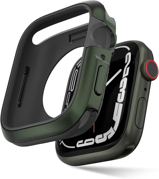 Удароустойчив хибриден кейс за Apple Watch 45мм, 44мм - SwitchEasy Odyssey Case (зелен)