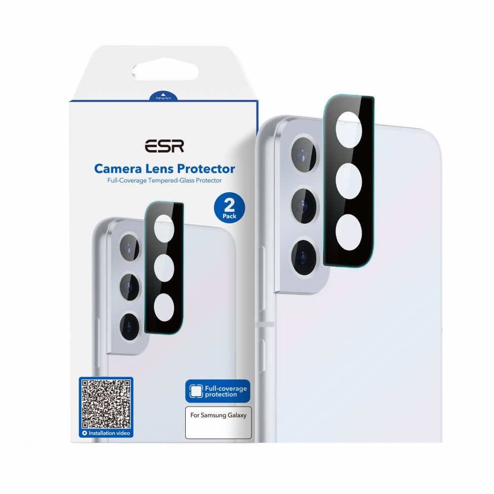 Предпазно стъклено защитно покритие за камерата на Samsung Galaxy S22, Samsung Galaxy S22 Plus - ESR Camera Lens Protector (прозрачен)