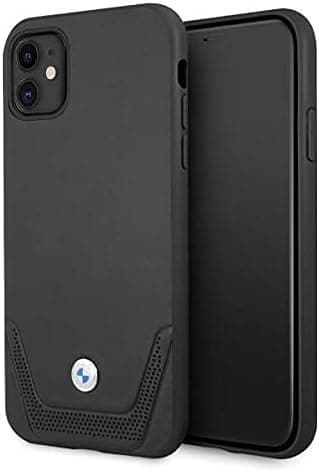 Кожен кейс (естествена кожа) за iPhone 11 - BMW Signature Leather Lower Stripe Leather Case (черен)