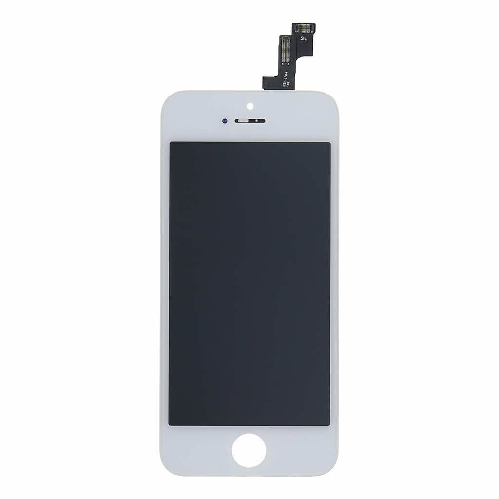 Резервен дисплей за iPhone 5S, iPhone SE (пълен комплект) - BK Replacement iPhone 5S, iPhone SE Display Unit (бял)
