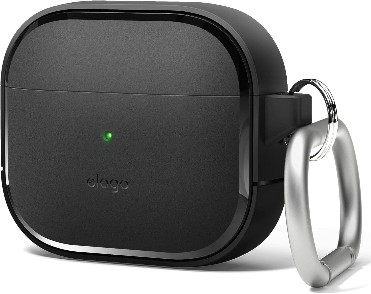 Удароустойчив силиконов калъф с карабинер за Apple Airpods 3 - Elago AirPods 3 EDC Hang Case (черен)