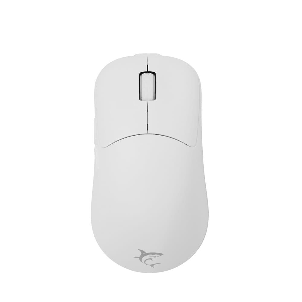 Мишка White Shark WGM-5015 AERO White, оптична (10 000 dpi), жична/безжична, USB, бяла, гейминг, 6 бутона, Pixart 3325 сензор
