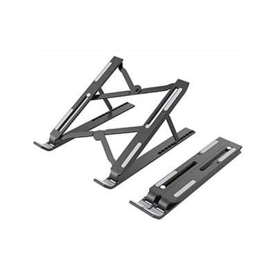 Преносима сгъваема поставка за MacBook и лаптопи от 11 до 13.8 инча - Portable ABS Folding Laptop Stand S (черна)