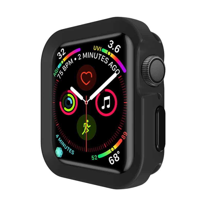 Удароустойчив силиконов (TPU) кейс за Apple Watch 44мм - SwitchEasy Colors Case (черен)