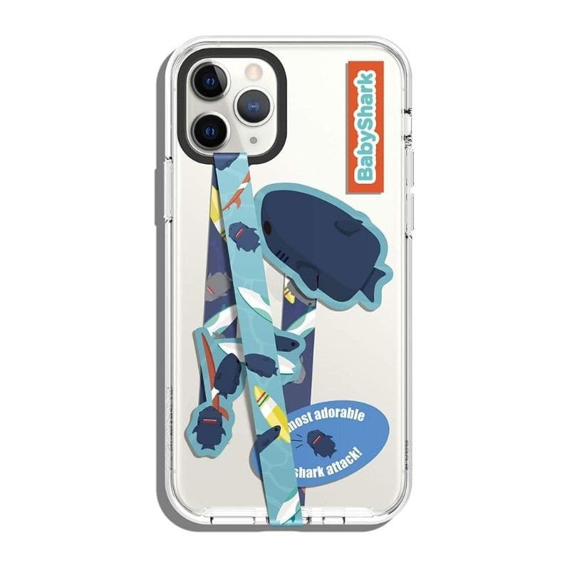 Каишка със стикери против изпускане на вашия смартфон - Elago Smartphone Strap with stickers (син)
