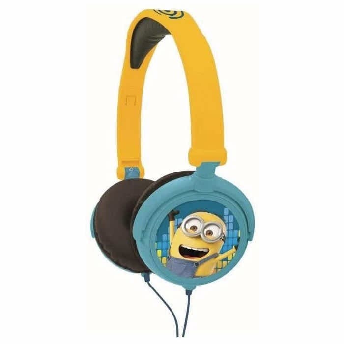 Слушалки подходящи за деца за мобилни устройства - Lexibook Despicable Me Minions Foldable Stereo Headphones (жълт)