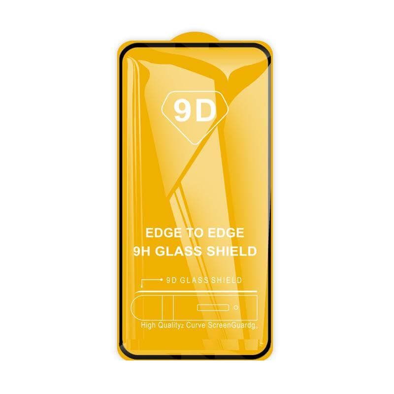Стъклено защитно покритие за целия дисплей на Huawei P40 - Premium Full Glue 9D Edge to Edge Tempered Glass (черен)