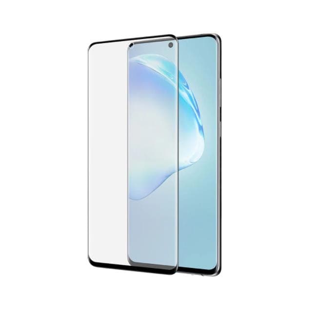Обхващащо и ръбовете стъклено защитно покритие за дисплея на Samsung Galaxy Note 20 - Premium Full Cover Curved Tempered Glass (черен)