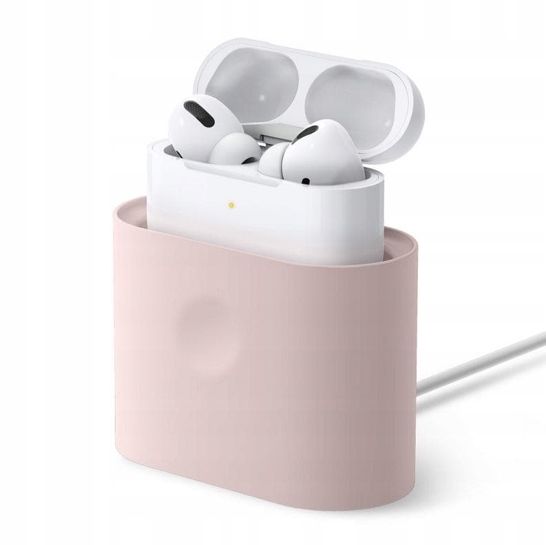 Силиконова док станция за зареждане на Apple Airpods & Apple Airpods Pro - Elago Airpods Charging Station Pro (розова)