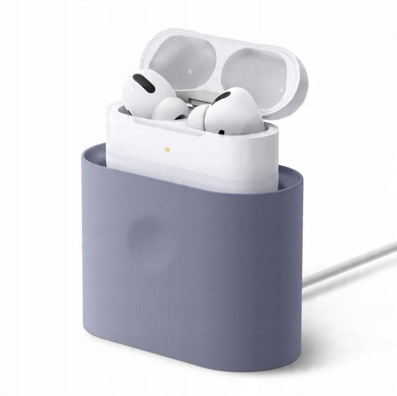 Силиконова док станция за зареждане на Apple Airpods & Apple Airpods Pro - Elago Airpods Charging Station Pro (лилава)
