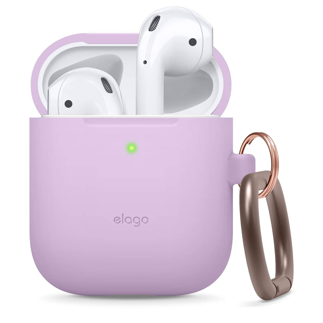 Калъф за слушалки Elago Hang Silicone Case EAPSC-HANG-PE, за Apple AirPods, силиконов, оранжев