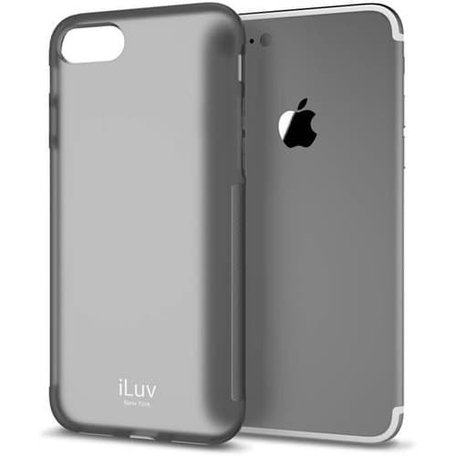 Силиконов (TPU) калъф за iPhone SE (2020), iPhone SE (2020), iPhone 8, iPhone 7 - iLuv Gelato Case (черен-мат)
