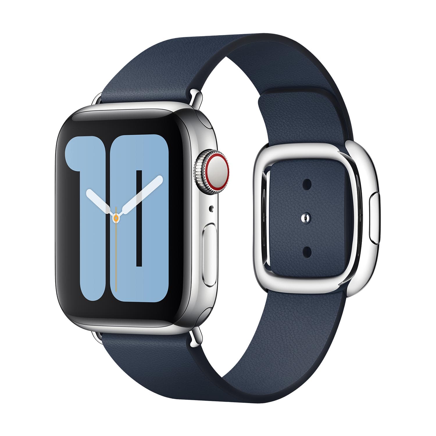 Оригинална кожена каишка за Apple Watch 38мм, 40мм, 41мм, 42мм (2024) - Apple Modern Buckle Band Small (тъмносин)