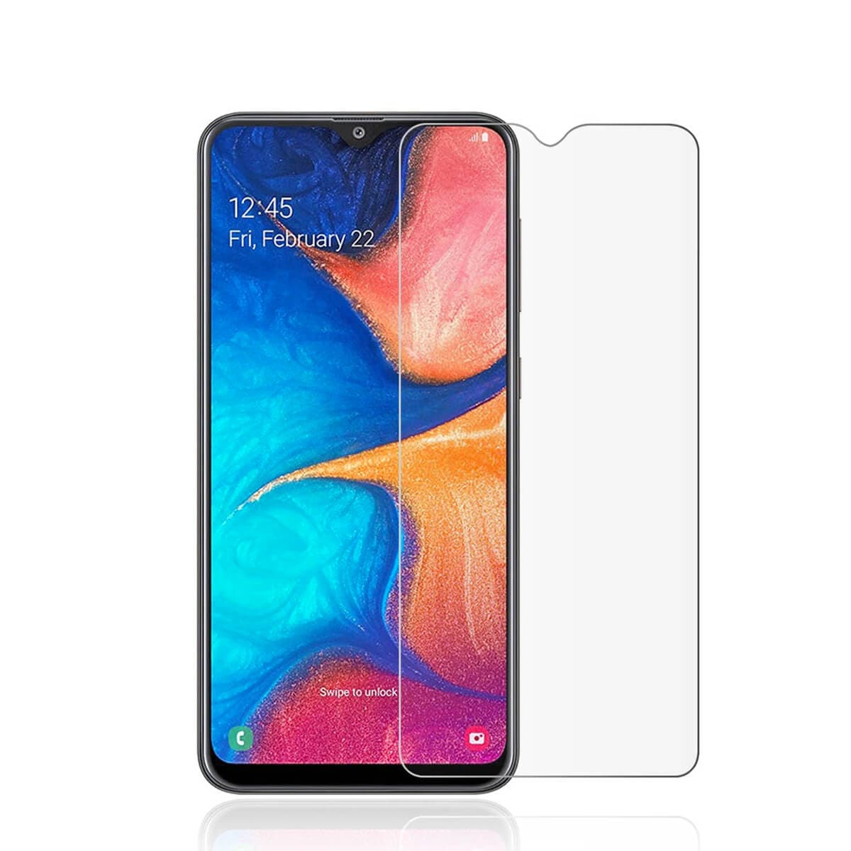 Калено стъклено защитно покритие за дисплея на Samsung Galaxy A20e - Premium Tempered Glass Protector (прозрачен)