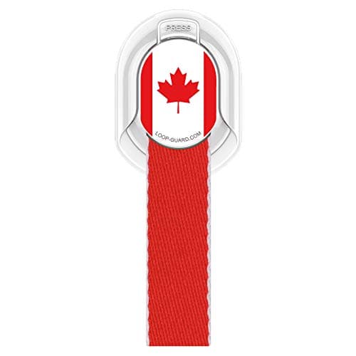 Каишка за задържане за смартфони с канадското знаме - 4smarts Loop-Guard Country Canada (червен)