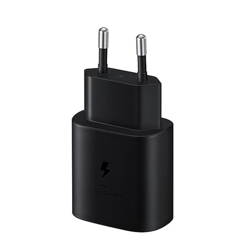 Захранване за ел. мрежа с технология за бързо зареждане с USB-C изход (черен) - Samsung Power Delivery 3.0 25W Wall Charger EP-TA800EBE (bulk)