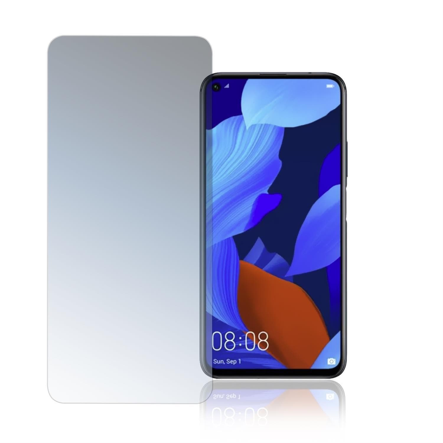 Калено стъклено защитно покритие за дисплея на Huawei Nova 5T - 4smarts Second Glass 2D Limited Cover (прозрачен)