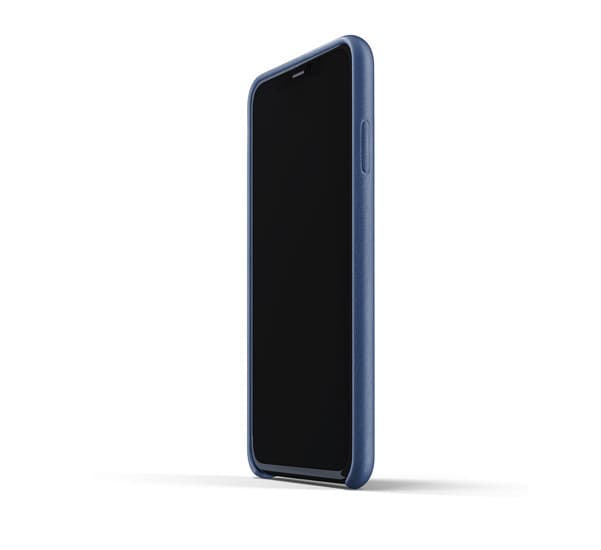 Кожен (естествена кожа) кейс за iPhone 11 Pro Max - Mujjo Full Leather Case (син)