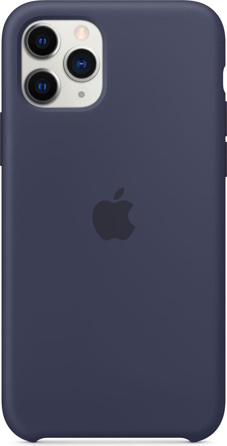 Оригинален силиконов кейс за iPhone 11 Pro - Apple Silicone Case (тъмносин)