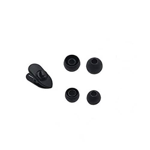 Силиконови тапи за слушалки (размер S и L) и щипка за кабел - Samsung Silicone Earbuds Tips and Clip (черен)