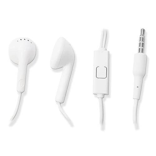 Оригинални слушалки с микрофон за Huawei мобилни устройства (бял) - Huawei Stereo Headset AM110 LC0322 (QC0322) (bulk)