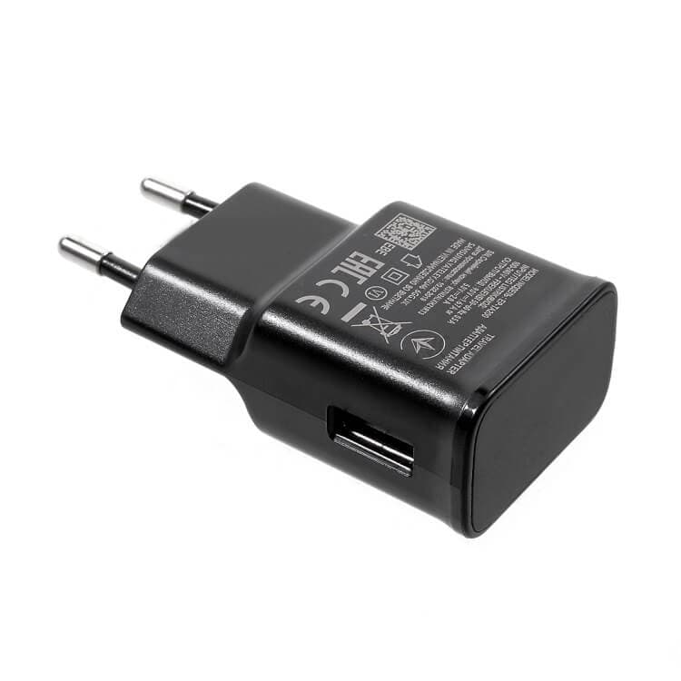 Захранване за ел. мрежа с USB изход и технология за бързо зареждане за Samsung смартфони и таблети (черен) - Samsung Fast Charger EP-TA200EBE 15W (bulk)