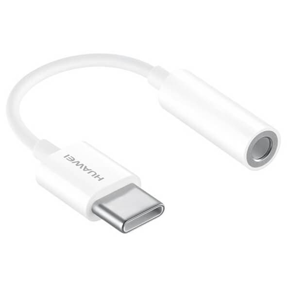 Пасивен адаптер USB-C към аудио 3.5 мм. за устройства с USB-C порт (бял) - Huawei USB-C to 3.5mm Cable CM20 (bulk)