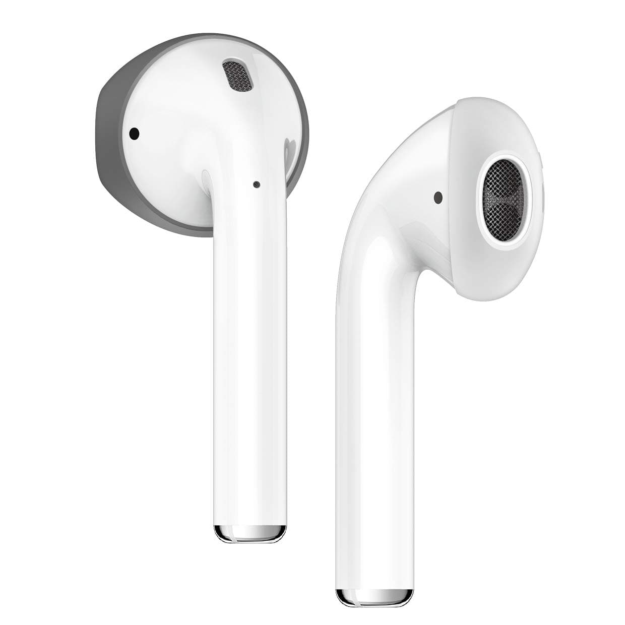 Антибактериални силиконови калъфчета за Apple Airpods и Apple Airpods 2 (бял) (4 броя) - Elago Airpods Secure Fit (бял)