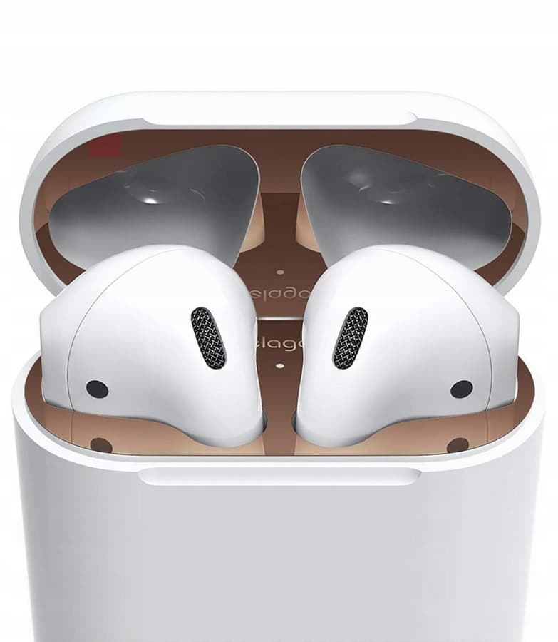 Комплект метални предпазители против прах за Apple AirPods - Elago AirPods Dust Guard (розово злато)
