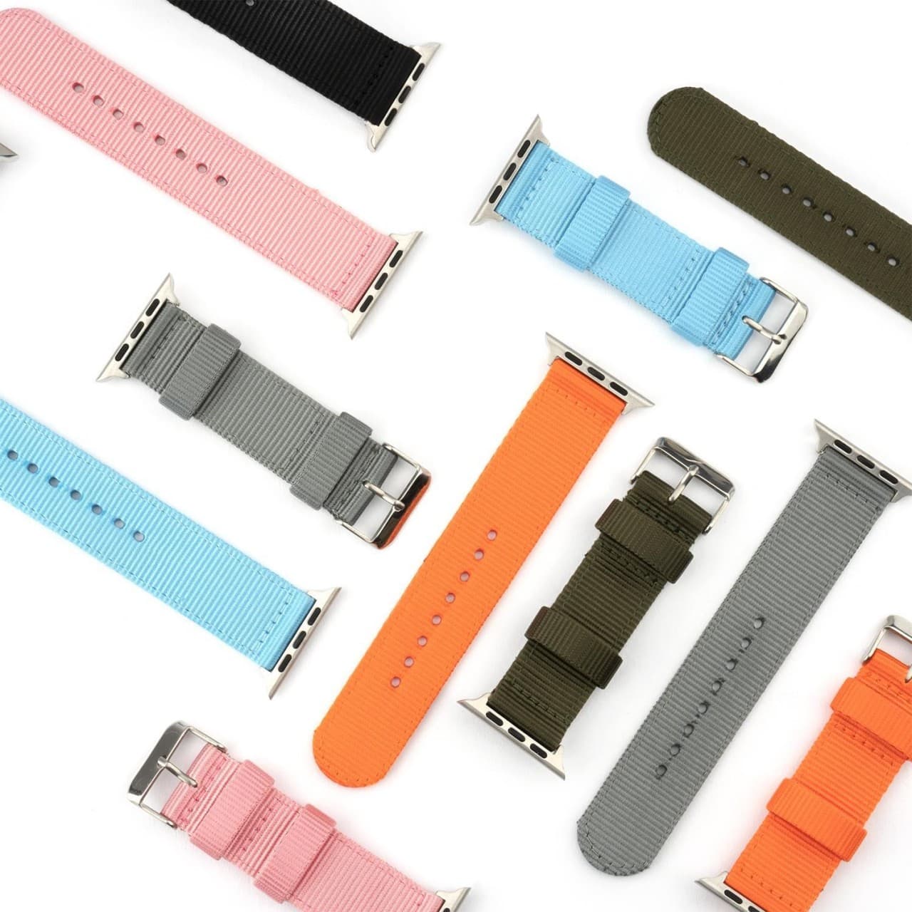 Текстилна каишка за Apple Watch 38мм, 40мм, 41мм, 42мм (2024) - 4smarts Fabric Wrist Band (зелен)