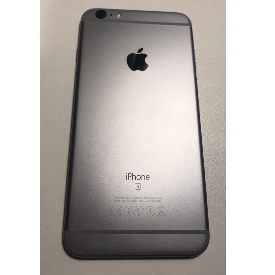 Оригинален заден панел с on/off бутон и Lightning порт за iPhone 6S Plus - Apple iPhone 6S Plus Battery (Back) Cover (тъмносив)