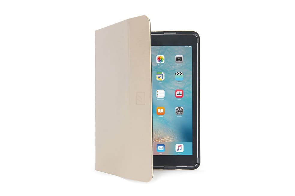 Текстилен калъф с Auto On/Off и поставка за iPad Pro 9.7 - Tucano Filo Hard Folio Case (златист)