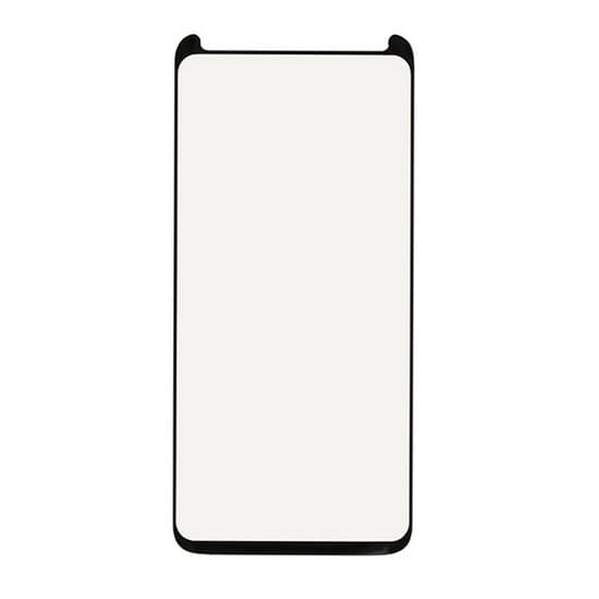 Калено стъклено защитно покритие с извити ръбове за целия дисплея на Samsung Galaxy S8 Plus - Premium Full Glue 5D Case Friendly Tempered Glass (черен-прозрачен)