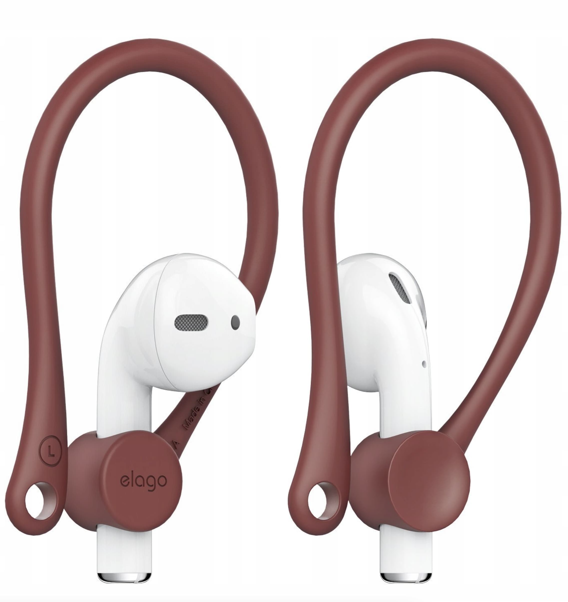 Силиконови кукички за Apple Airpods и Apple Airpods 2 - Elago AirPods EarHooks (червен)