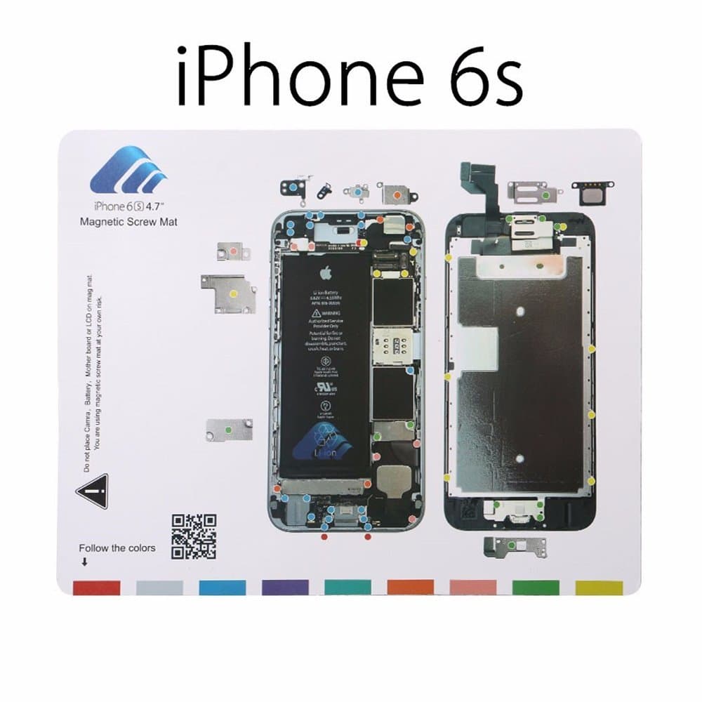Магнитна дъска за организиране на ремонта на iPhone 6S - Magnetic iPhone 6S Screw Mat
