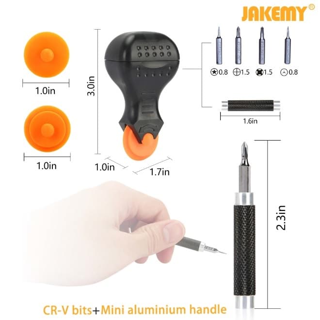 Комплект инструменти за таблети и смартфони - Jakemy 9 in 1 Screwdriver Kit (9 броя)