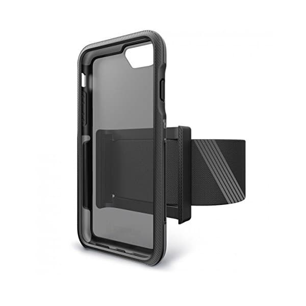 Спортна лента за ръка и поликарбонатов кейс за iPhone 7, iPhone 8 - BodyGuardz Trainr Pro Armband and Case (прозрачен-мат)