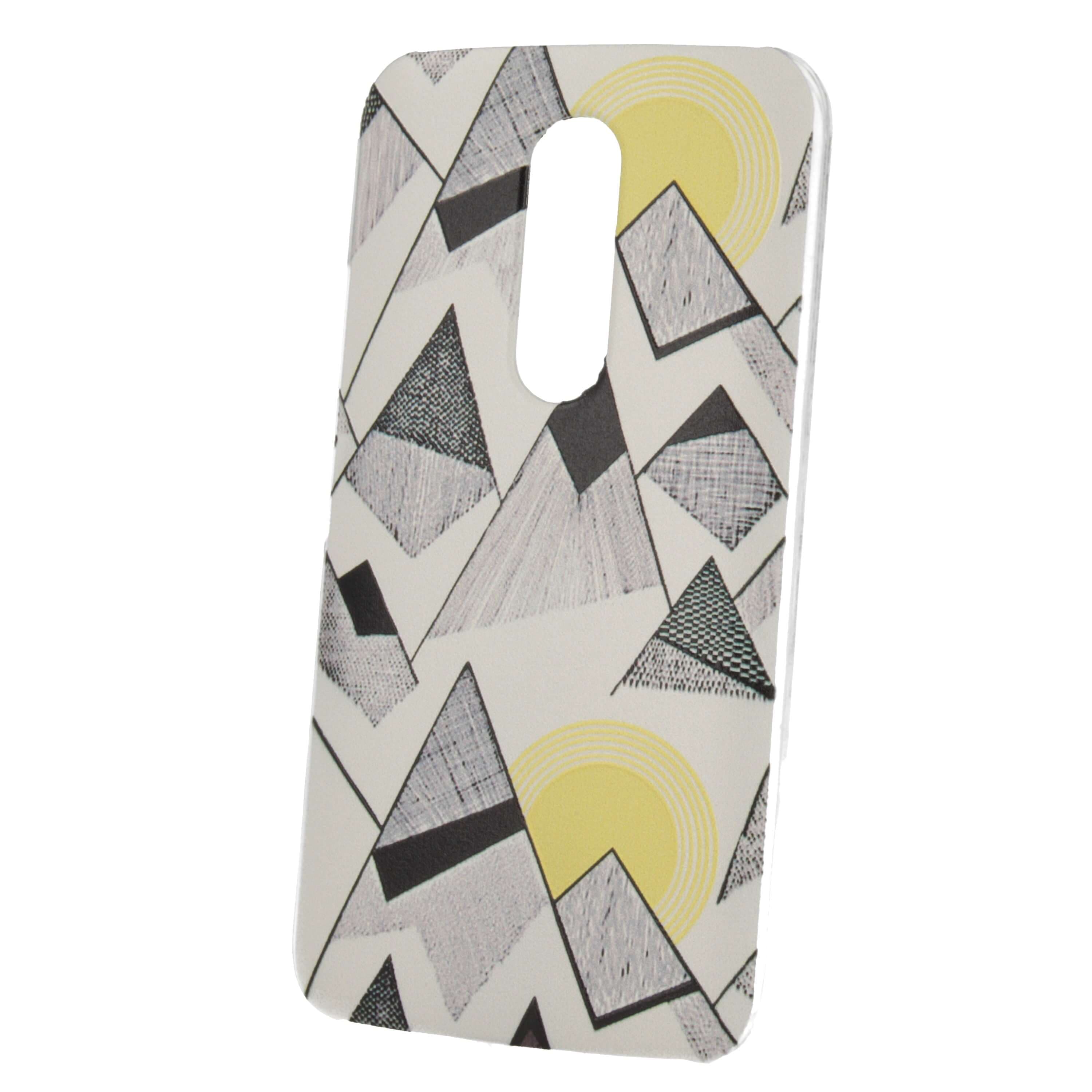 Оригинален кейс за Motorola Moto M (сив-жълт) - Motorola Hard Case (bulk)