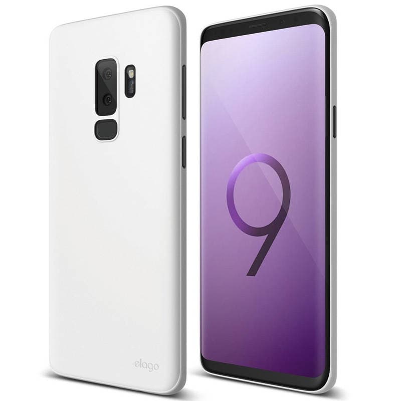 Тънък полипропиленов кейс (0.3 mm) за Samsung Galaxy S9 - Elago Origin Case (бял)