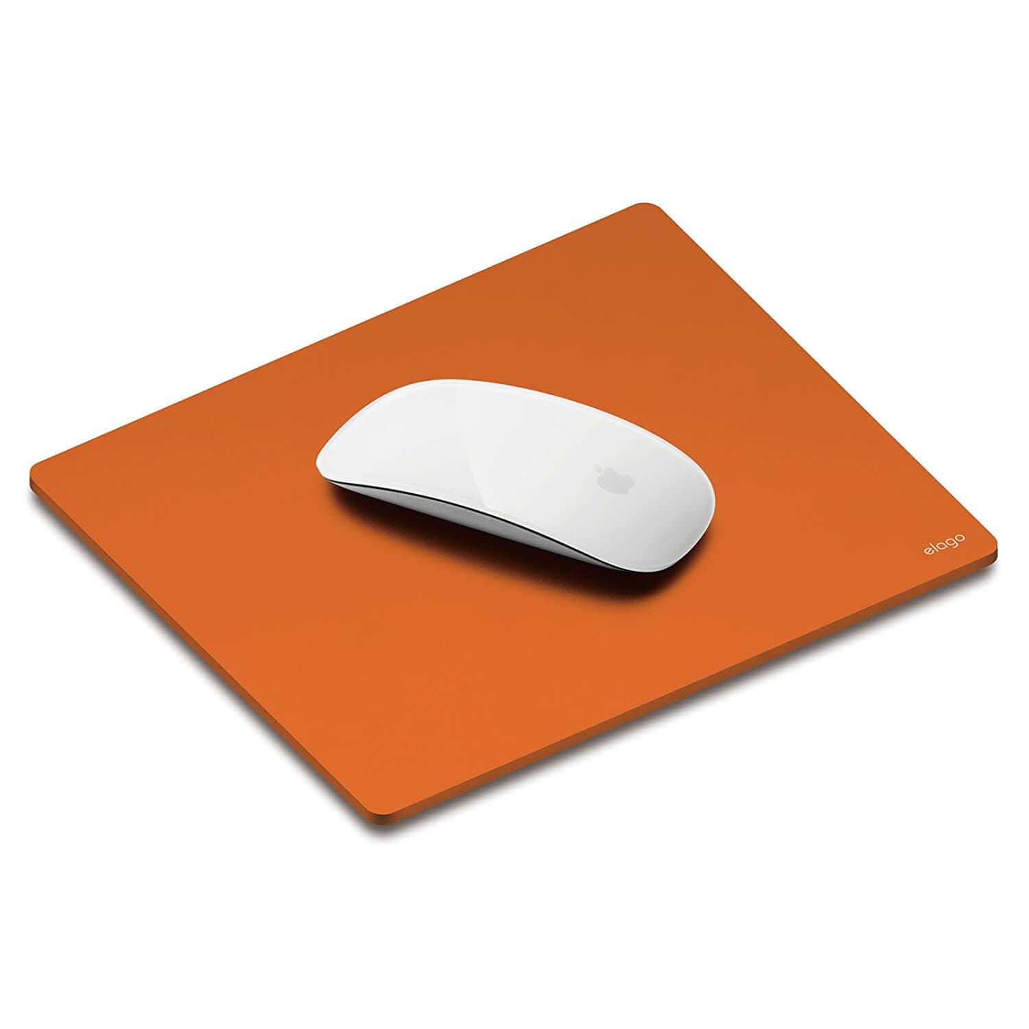 Дизайнерски алуминиев пад за мишка - Elago Aluminum Mouse Pad (оранжев)