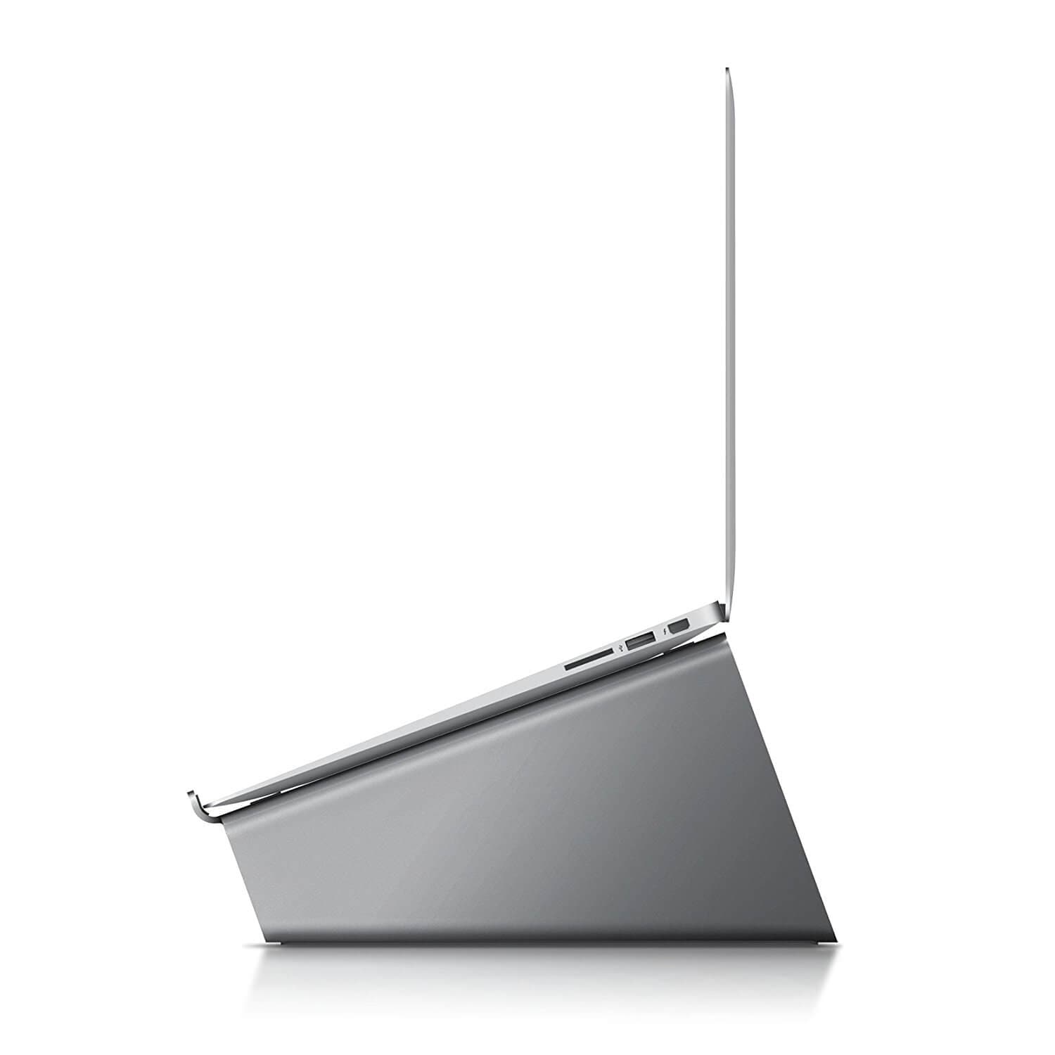 Ергономична дизайнерска поставка за MacBook, преносими компютри и таблети - Elago L4 Stand (тъмносив)