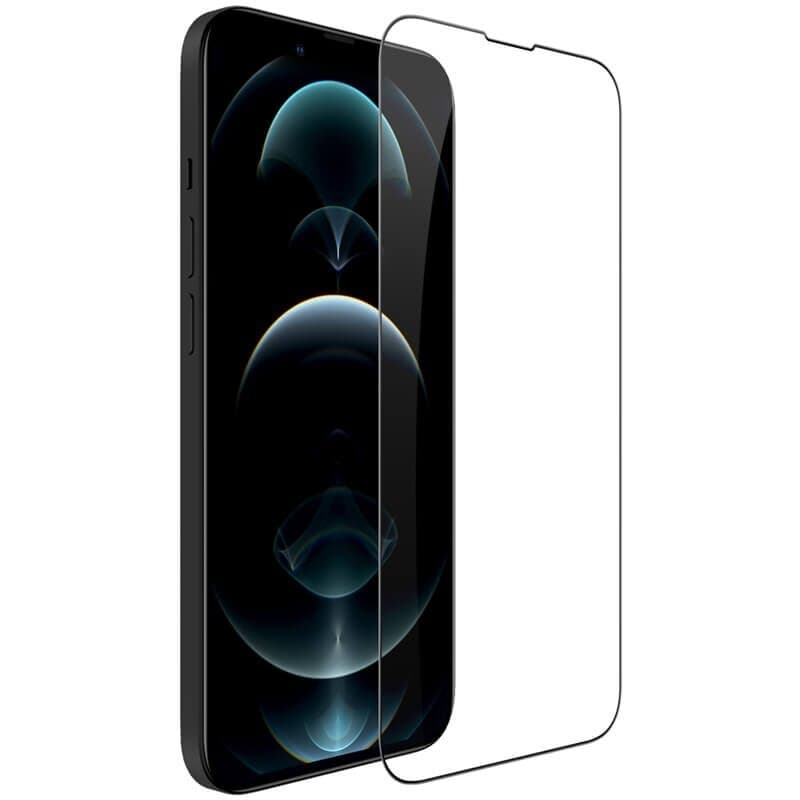 Калено стъклено защитно покритие за дисплея на iPhone 13 Pro Max - Nillkin CP PRO Ultra Thin Full Coverage Tempered Glass (черен-прозрачен)