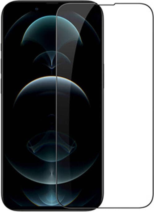 Калено стъклено защитно покритие за дисплея на iPhone 13, iPhone 13 Pro - Nillkin CP PRO Ultra Thin Full Coverage Tempered Glass (черен-прозрачен)