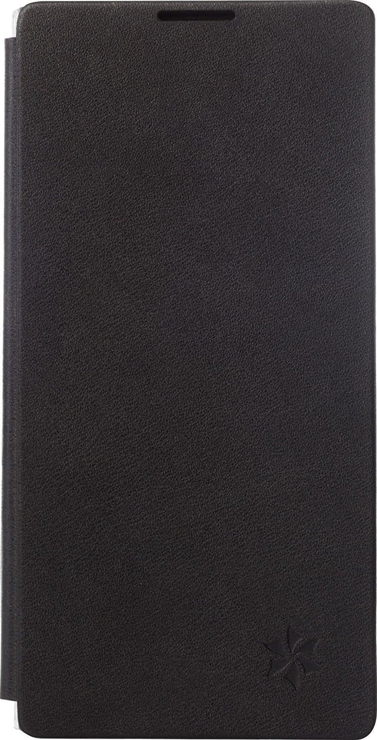 Кожен калъф с поставка и отделение за кр. карта за Nokia 3 - Honju DarkBook Folio Case (черен)