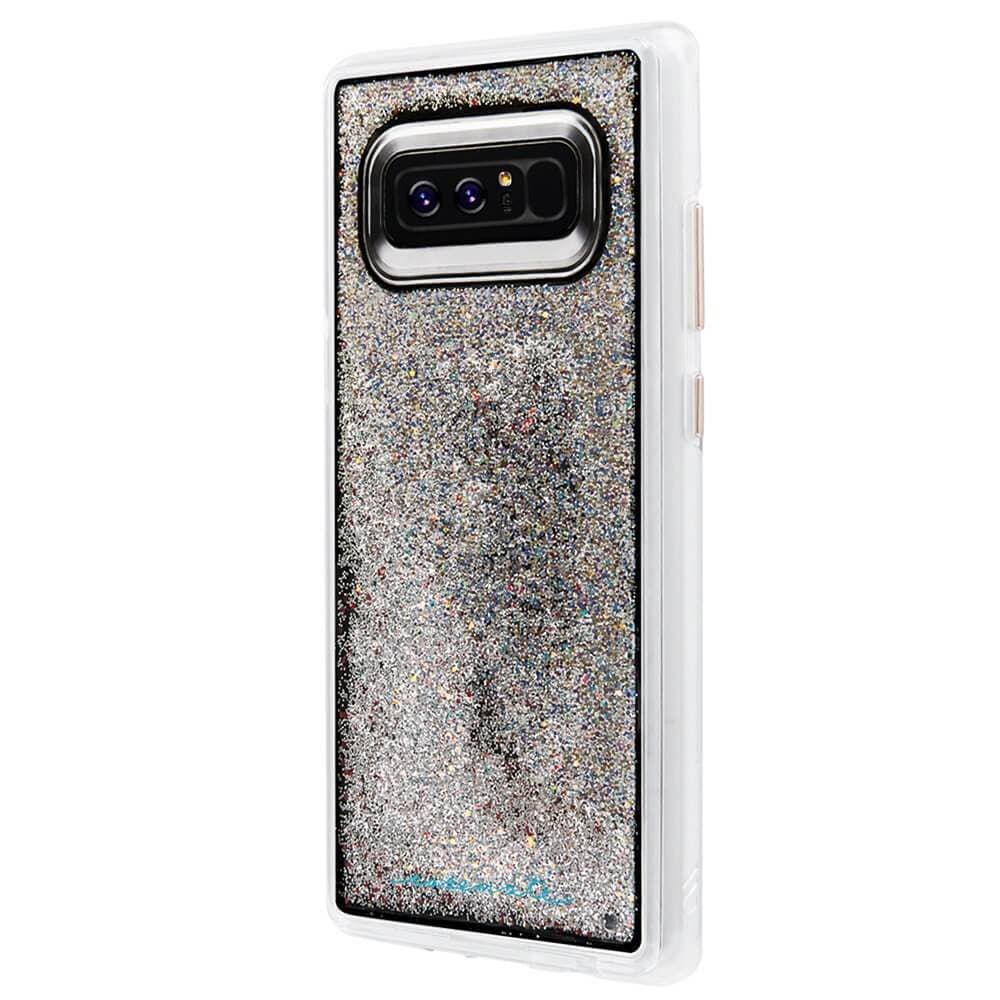Дизайнерски кейс с висока защита за Samsung Galaxy Note 8 - CaseMate Waterfall Case Iridescent (шарен-прозрачен)