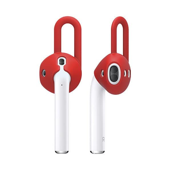 Антибактериални силиконови калъфчета за Apple Airpods и Apple Airpods 2 (червен) - Elago Airpods EarPads (4 броя)