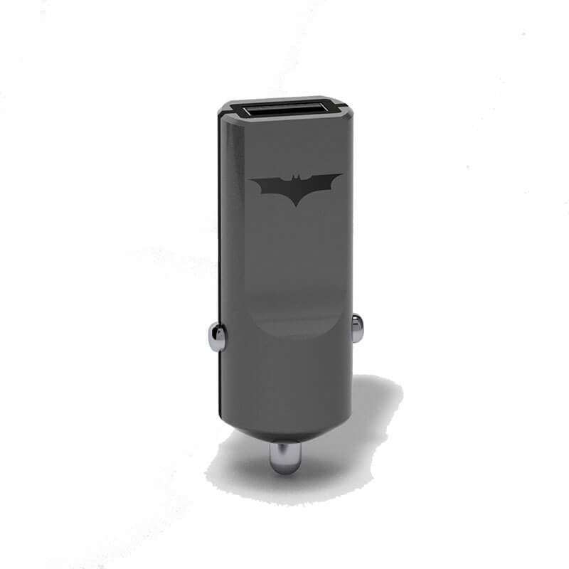 Зарядно за кола с 2.4A USB изход за мобилни устройства - USB Tribe DC Movie Batman USB Car Charger (черен)